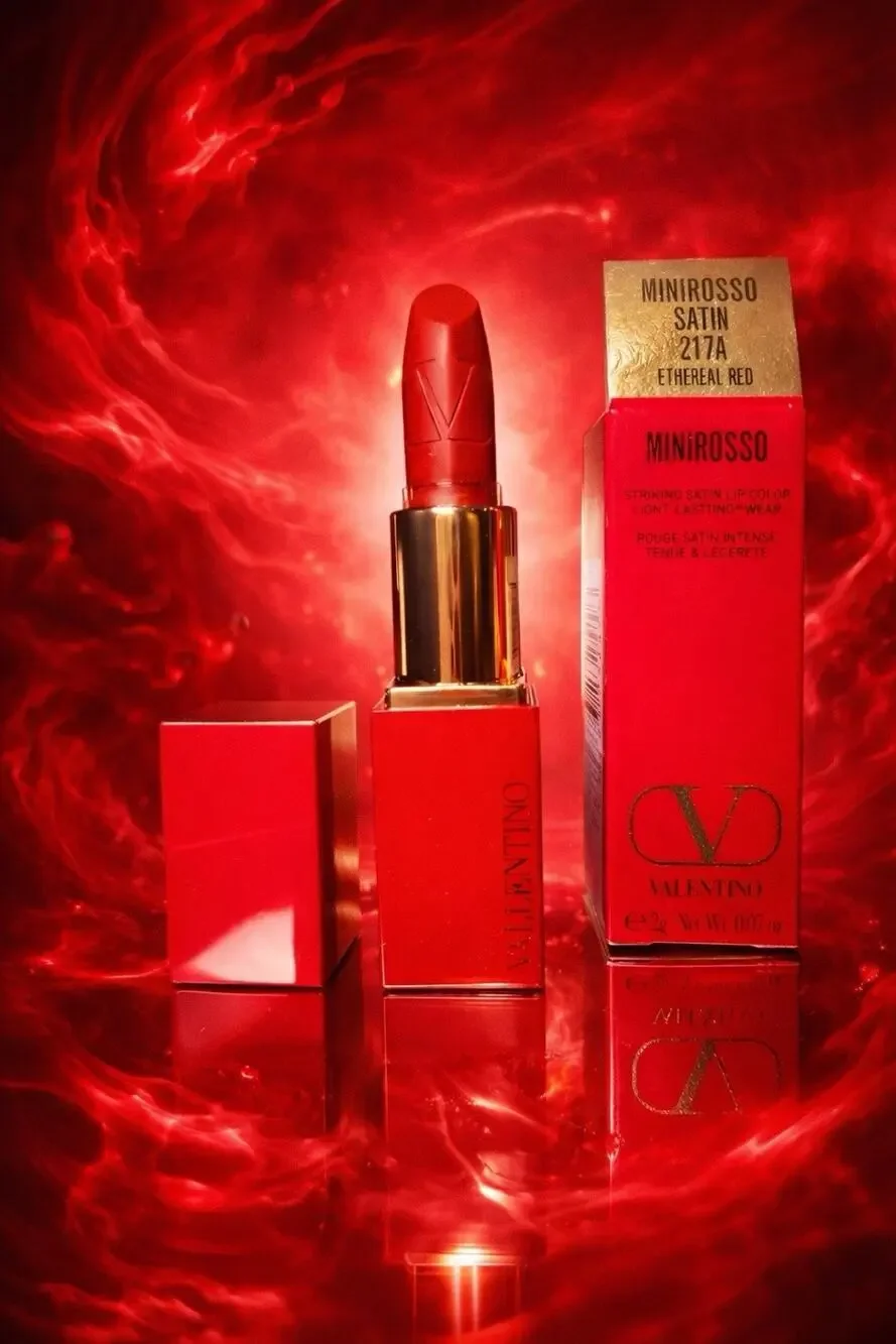 Valentino - Minirosso Satin Lipstick - Shade: Ethereal Red (217A) - 0.07 oz/ 2 g